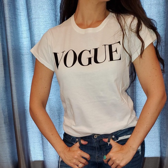 LAST 1❤️VOGUE white cotton tee shirt - Picture 7 of 12
